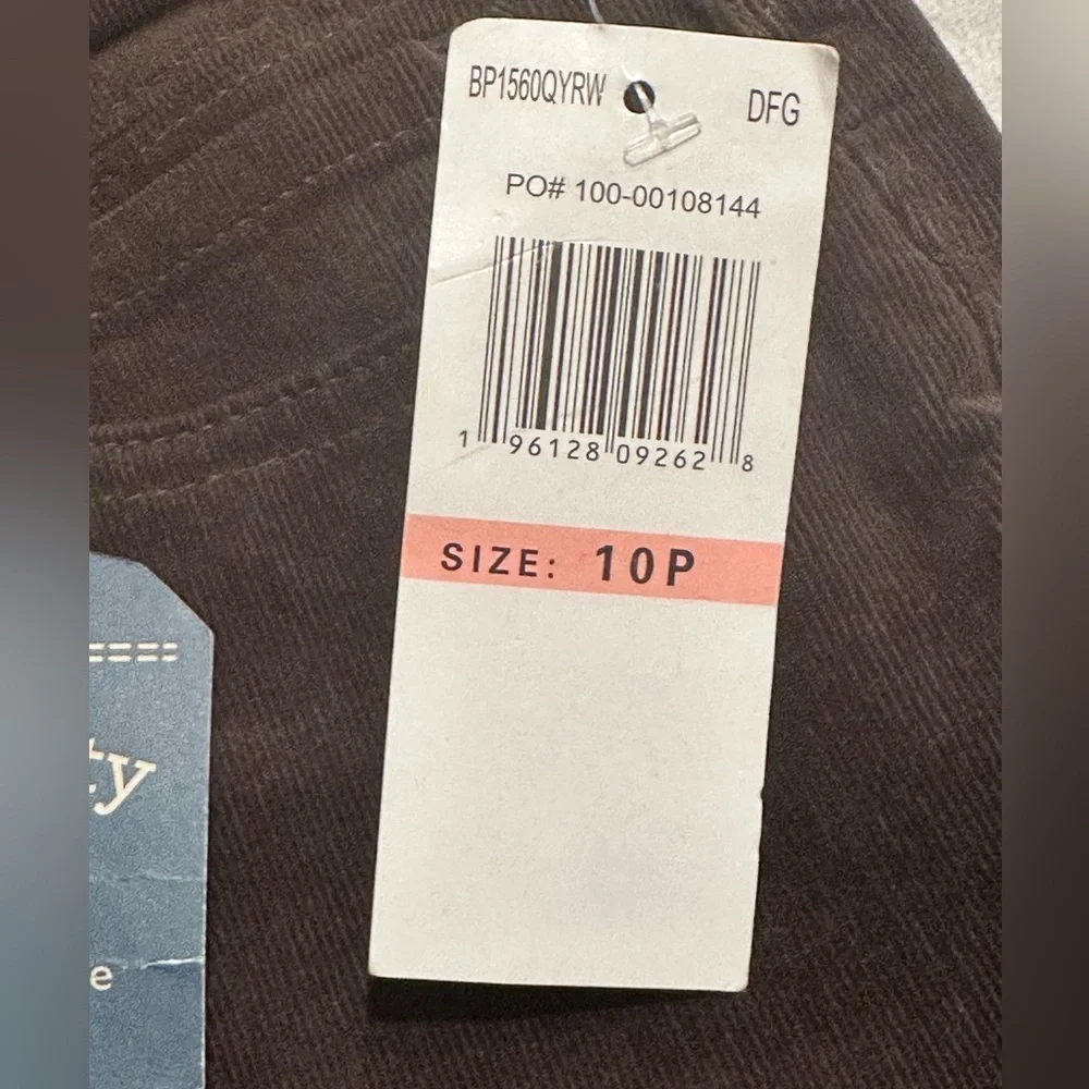 NWT Democracy "Ab"solution® Petite Corduroy Straight Leg Pants - Picture 11 of 14